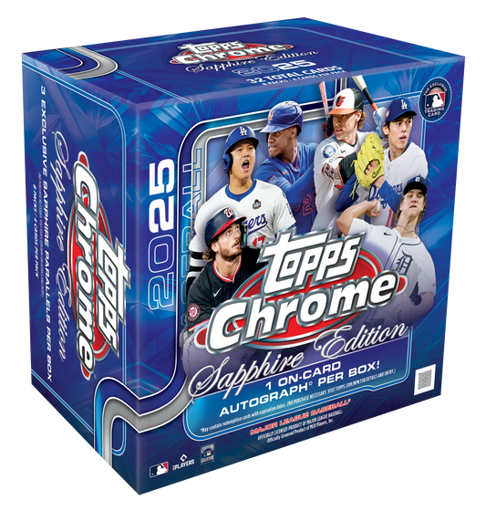 2025 Topps Chrome® Baseball - Sapphire Edition - Hobby Box