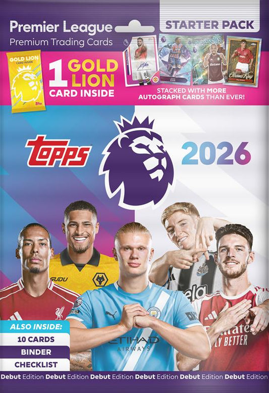 Topps Premier League 2026 - Debüt-Edition - Standard Starter Pack