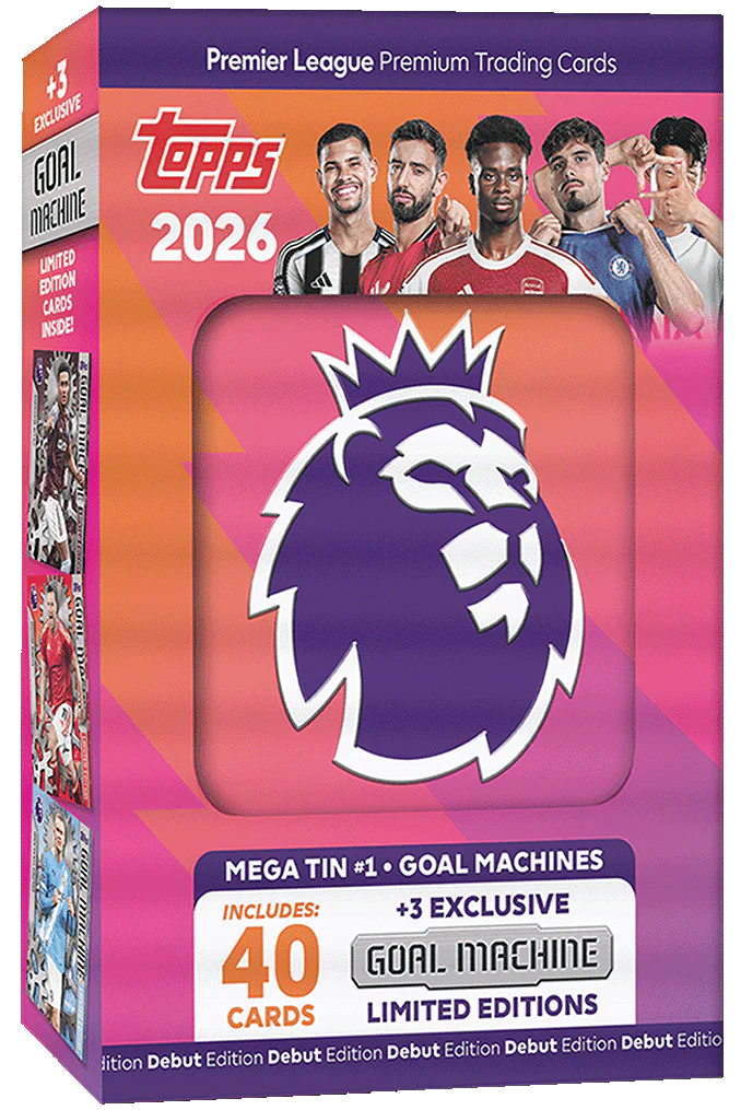 Topps Premier League 2026 - Debüt-Edition - Mega Tin (Goal Machines)