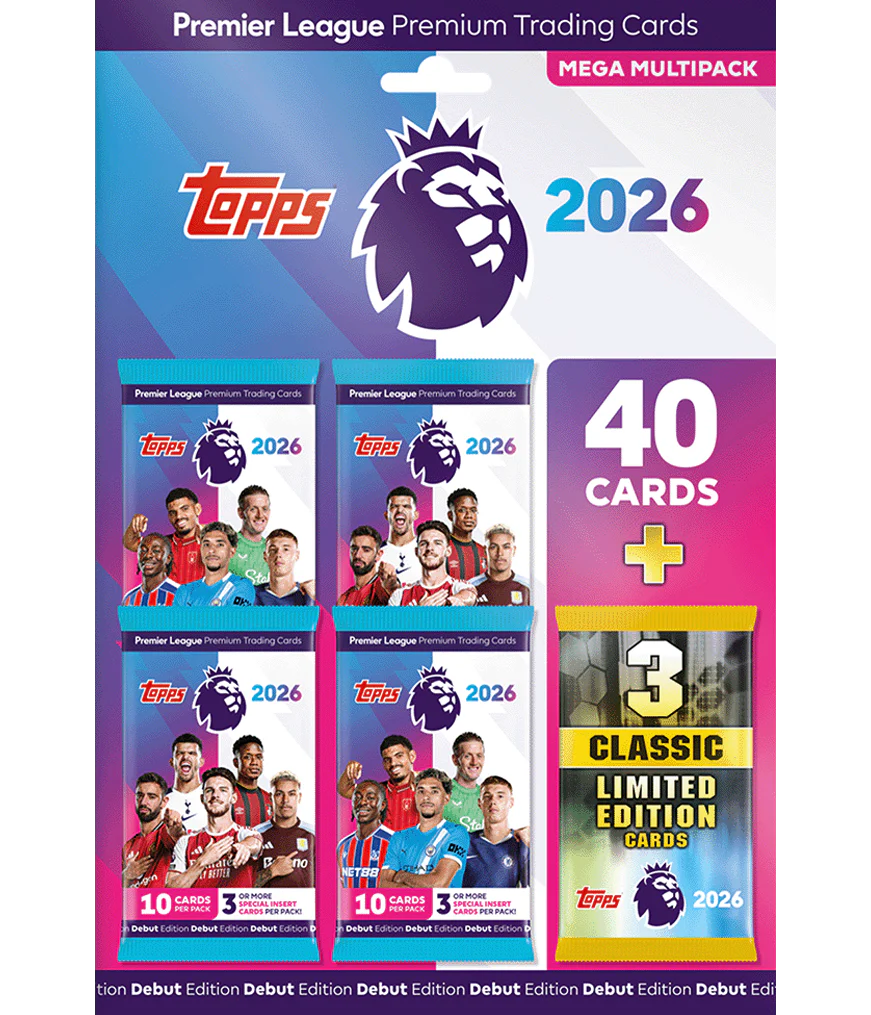 Topps Premier League 2026 - Debüt-Edition - Mega Multipack