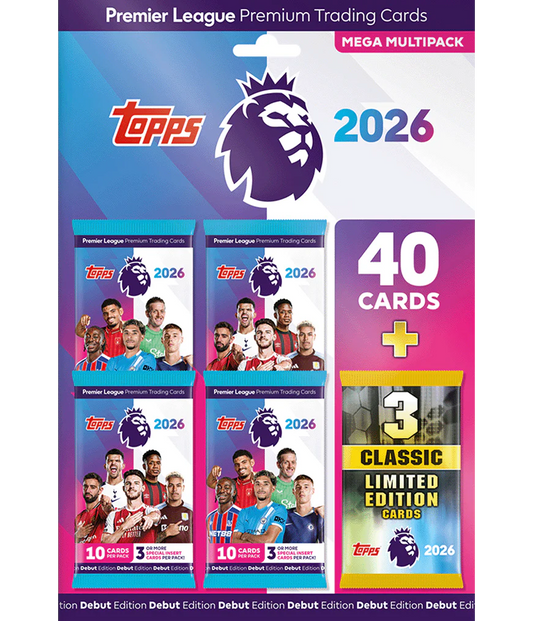 Topps Premier League 2026 - Debüt-Edition - Mega Multipack